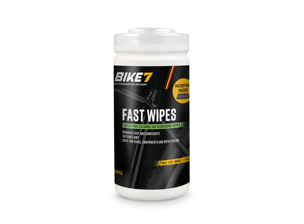 Bike7 Fast Wipes Rensekluter 70stk, 19x22cm, ink microfiberklut 