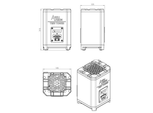 E-Bike Vision Test Tower Tester for alle batterier, kobles til PC 
