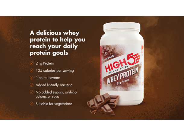 HIGH5 Whey Protein Sjokolade 700g, Pulver 