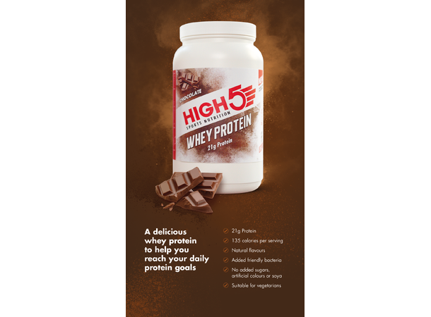 HIGH5 Whey Protein Sjokolade 700g, Pulver 