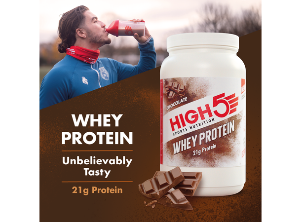 HIGH5 Whey Protein Sjokolade 700g, Pulver 