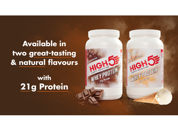 HIGH5 Whey Protein Vanilje Iskrem 700g, Pulver 