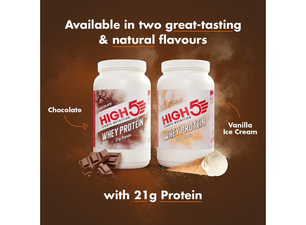 HIGH5 Whey Protein Vanilje Iskrem 700g, Pulver 