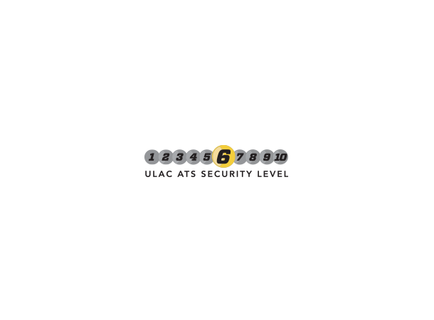 Uläc Steel Kombat Kjettinglås Sort/Gul Kode, 7mm x1000mm, 1220gr, Level 6 