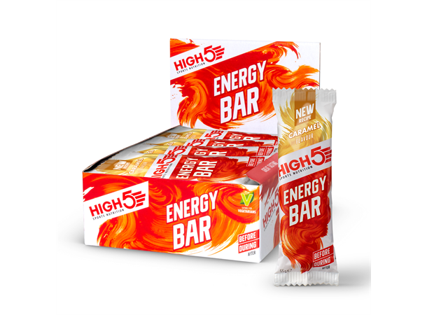 HIGH5 EnergyBar Karamell 12pk, 55gr 