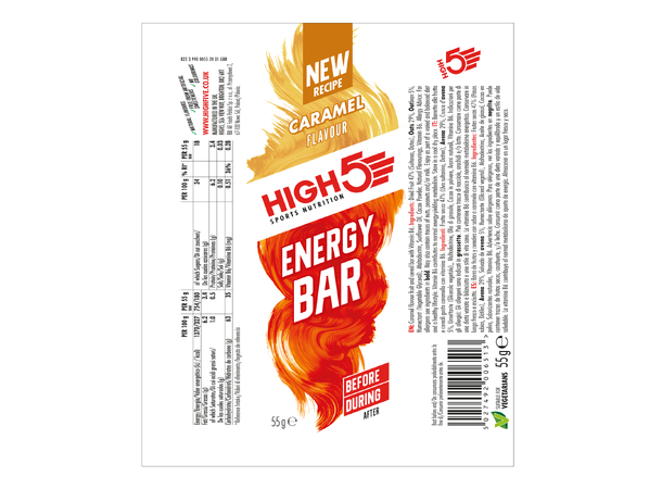 HIGH5 EnergyBar Karamell 12pk, 55gr 