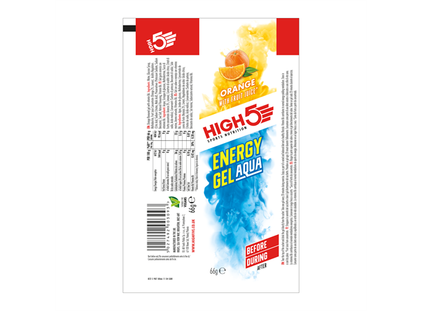 HIGH5 EnergyGel Aqua Appelsin 5pk, 66gr