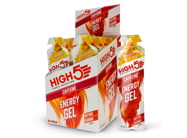 HIGH5 EnergyGel Koffein Appelsin 20pk, 40gr