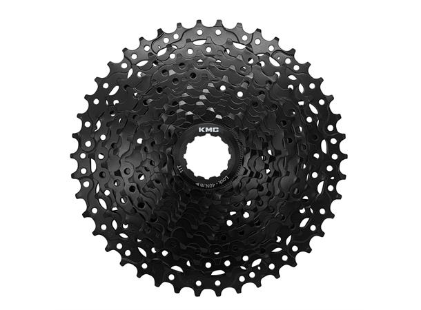 KMC REACT E-bike 11-Delt Kassett 11-42T, 682g, Sort, Shimano kompatibel 
