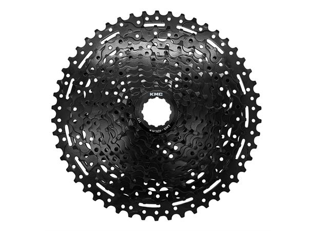 KMC REACT E-bike 11-Delt Kassett 11-50T, 724g, Sort, Shimano kompatibel 