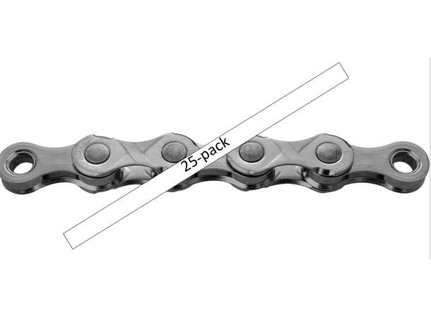 KMC e12 EPT El-Sykkel Kjede Sølv 25pk 12-Delt,130 ledd,5.2mm,25-pack,Rustfritt 