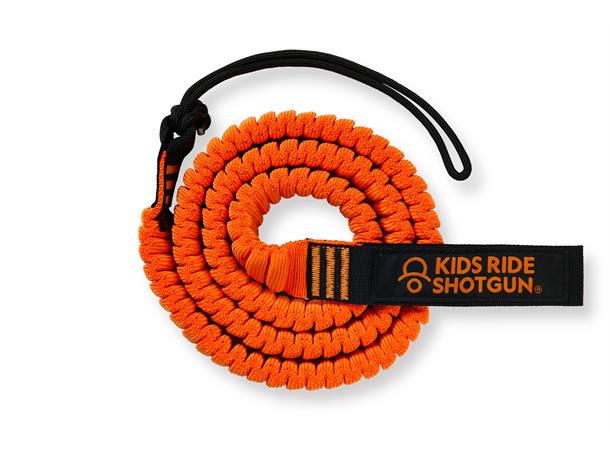 Kids Ride Shotgun MTB Tow Rope Oransje/sort, for tauing av barn/voksne 