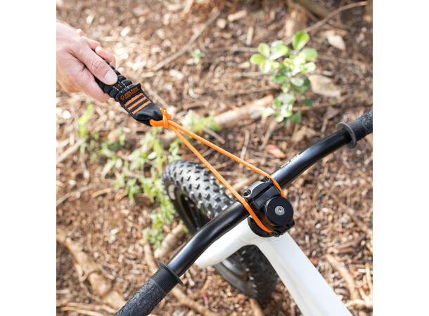 Kids Ride Shotgun Quick Fit MTB Tow Rope Sort/oransje, for tauing av barn/voksne 