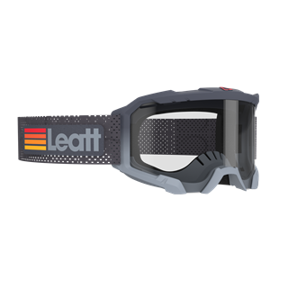 Leatt Velocity 4.0 MTB Goggles Titanium Antifog, Klare glass 83%, ventilert