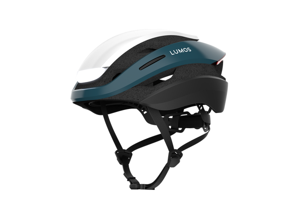 Lumos Ultra Blå/Hvit Hjelm M/L 94LED, Blink, 54-61cm 