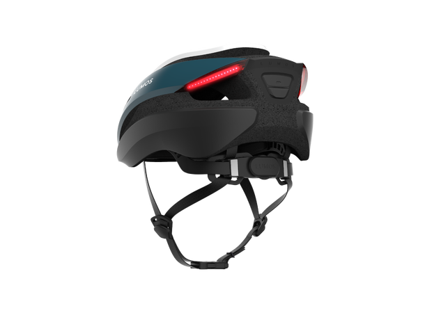 Lumos Ultra Blå/Hvit Hjelm M/L 94LED, Blink, 54-61cm 