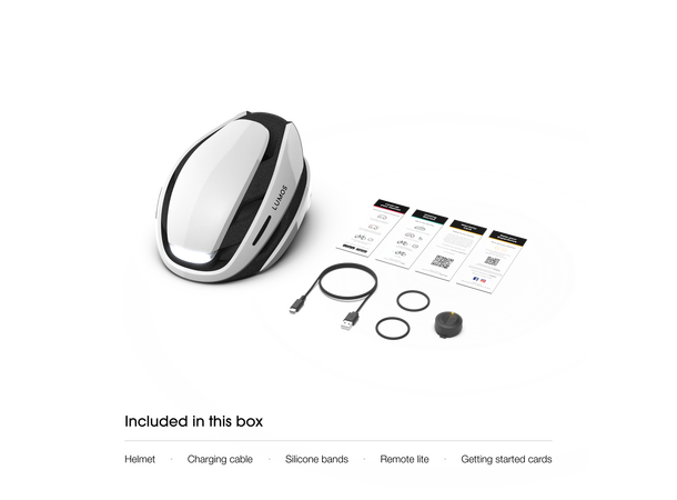 Lumos Ultra Hvit Hjelm M/L 94LED, Blink, 54-61cm 