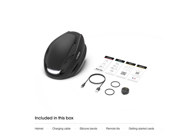 Lumos Ultra MIPS Sort Hjelm med Lys S 94LED, Blink, 51-55cm 