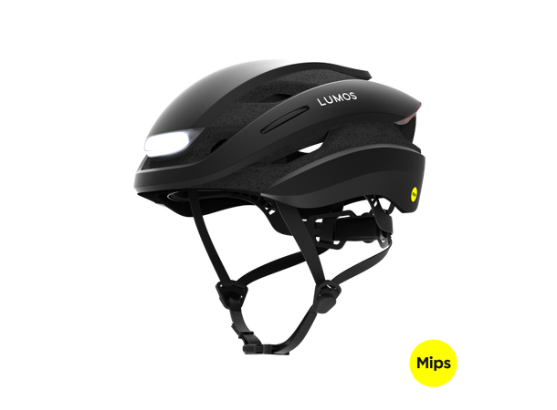 Lumos Ultra MIPS Sort Hjelm med Lys S 94LED, Blink, 51-55cm 