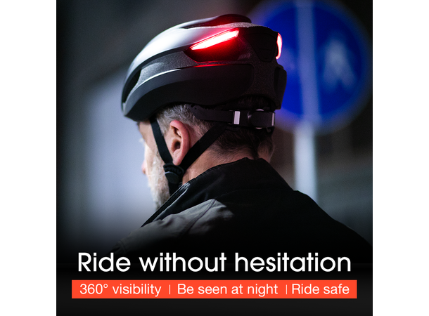 Lumos Ultra+ MIPS Neon Gul Hjelm M/L 94LED, Brems/Blink, 54-61cm 