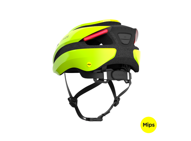 Lumos Ultra+ MIPS Neon Gul Hjelm M/L 94LED, Brems/Blink, 54-61cm 