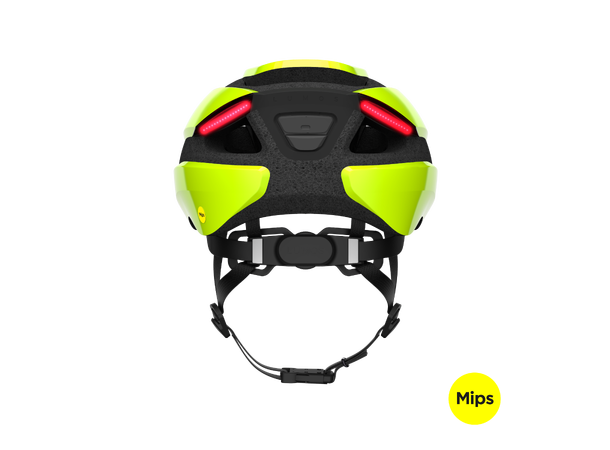 Lumos Ultra+ MIPS Neon Gul Hjelm M/L 94LED, Brems/Blink, 54-61cm 