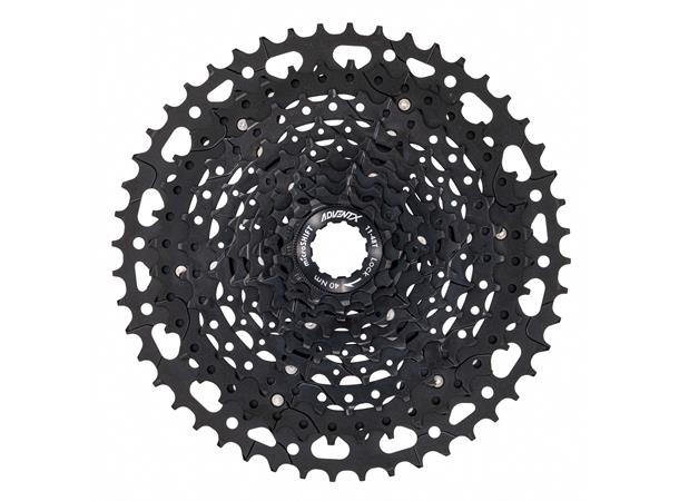 Microshift Advent X / Sword 10-d Kassett 11-48, 424gr, Alu/Stål, Sort, Shimano 