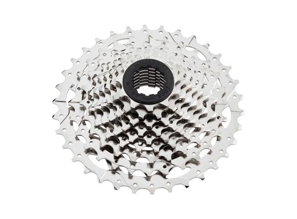 Microshift Marvo LT 9-delt Kassett 11-36T, 442gr, Nikkel belagt, Shimano 