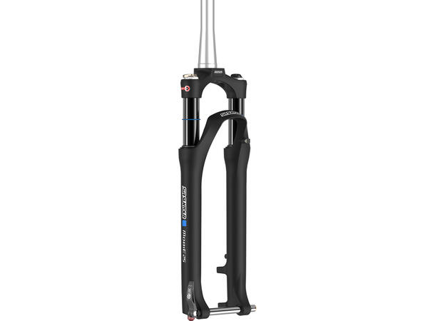 SR Suntour Mobie32 27.5" Gaffel 100mm, Lockout, Tapered, Luft, 15x100 