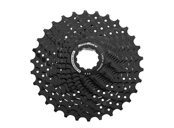SunRace RZ800 12-Delt HG Kassett 11-36T, 367gr, Sort, Shimano HG 