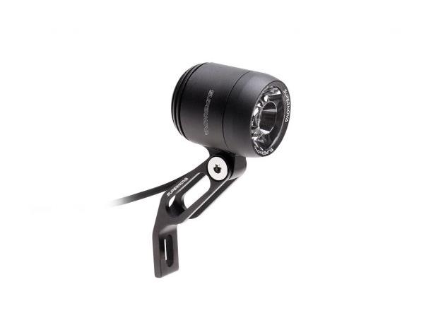 Supernova V521s STD Frontlykt 235L, 5-21V, Sort, 90g, gaffel feste 