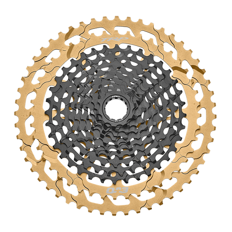 TRP EVO12 12-Delt MS Kassett GOLD 10-52T, 370gr,CS-M9050, sort/gull