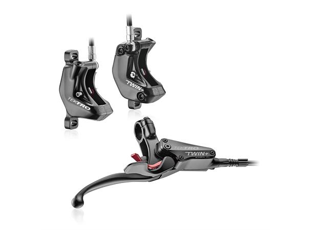 Tektro Auriga Twin+ Skivebrems Venstre Dobbel, HD-T745, 200/70/70cm, u/skiver 