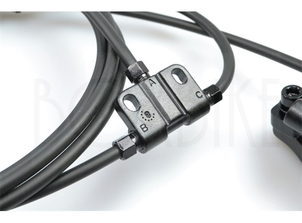 Tektro Auriga Twin+ Skivebrems Venstre Dobbel, HD-T745, 200/70/70cm, u/skiver 