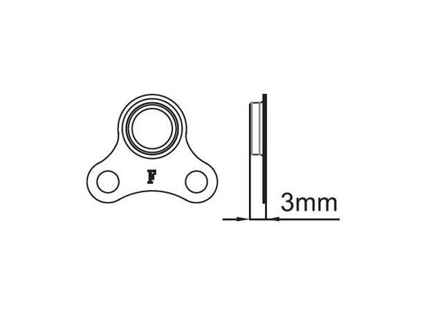 Tektro SP-SS10 Speedsensor IS Magnet Passer IS  skiver, magnet vendt utover 