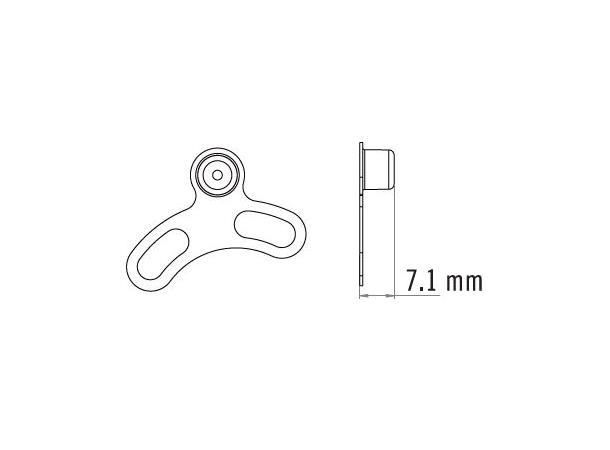 Tektro TR02 Speedsensor IS Magnet Passer IS  skiver, magnet vendt innover 
