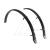 Eurofender Rapido Skjermsett 26"/51mm m/stivere, Sort, Plast, Skvettlapper 