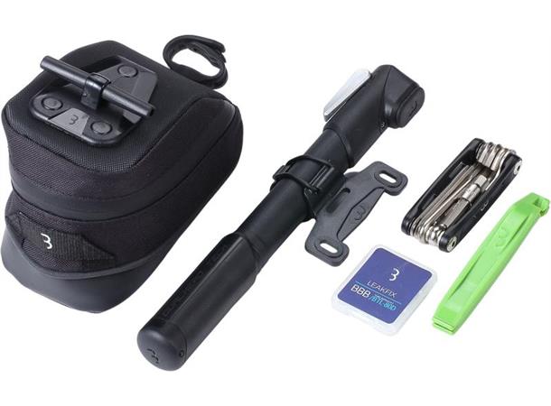 BBB CombiSet BSB-57 Seteveske m/tilbeh Storepack M m/dekkspak, pumpe og verktøy 