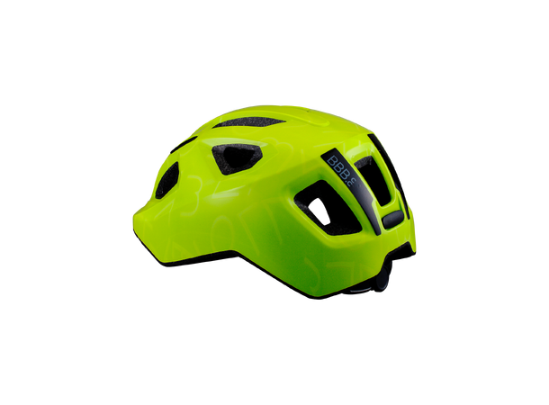 BBB Hero BHE-172 Barnehjelm Neon Gul M 11 Lufteventiler, 52-56cm 