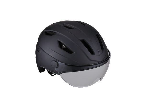 BBB Move Faceshield BHE-57 Hjelm Sort L 12 Luft.vent, NTA/CE/AS godj, m/visir 