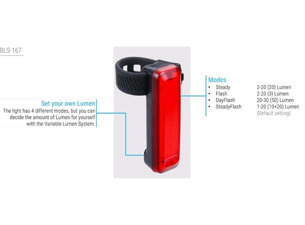 BBB StrikeDuo Combo BLS-175 lyktesett LED, 1600 Lumen, USB, Sort 