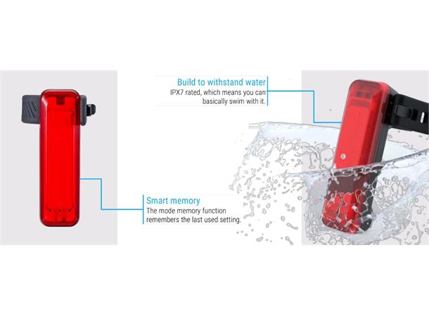 BBB StrikeDuo Combo BLS-175 lyktesett LED, 1600 Lumen, USB, Sort 