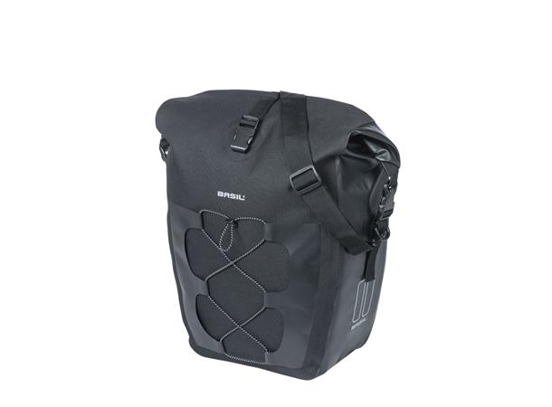 Basil Navigator Sideveske Sort,25-31l,Vanntett(IPX),Hook On System 