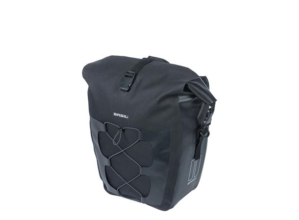 Basil Navigator Sideveske Sort,25-31l,Vanntett(IPX),Hook On System 