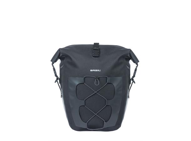 Basil Navigator Sideveske Sort,25-31l,Vanntett(IPX),Hook On System 