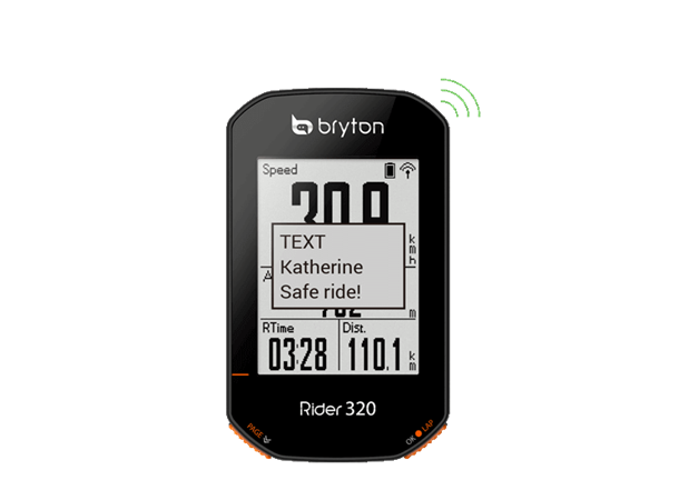 Bryton Rider 320 E GPS Computer 2.3", 72+ funksjoner, full GNSS