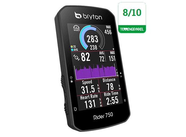 Bryton Rider 750 E GPS Computer 2.8", fargeskjerm, full GNSS