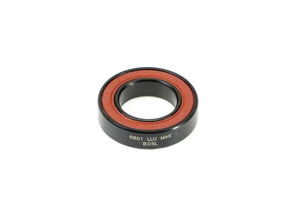 Enduro 6801 LLU MAX SL BO Maskinlager ABEC 3, 12x21x5, Solid Lube, Black Oxide 