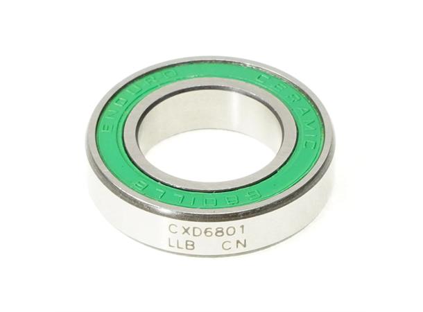 Enduro CXD 6801 LLB Maskinlager ABEC 5, 12x21x5, Ceramic XD-15 