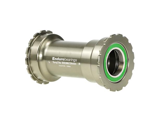 Enduro TorqTite BB386 Kranklager SS Ø46x86.5, 24mm, Rustfritt stål 